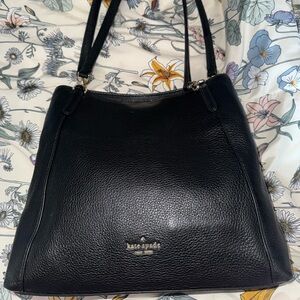 Kate Spade Black Pebbled Leather Shoulder Bag